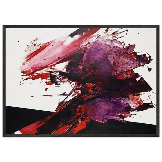 UNTITLED 2447 2009 - Luis Feito 70x100 cm / 28x40 inches Framed Art Print – Black Wooden Frame