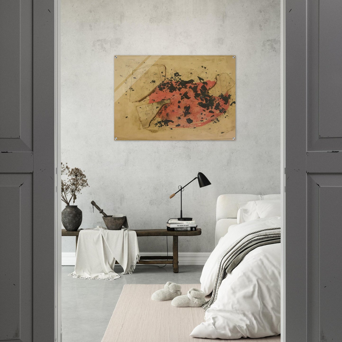 Combustione - 1957 - Alberto Burri Acrylic Print - 70x100 cm / 28x40″ inches | Alberto Burri Wall Art | Alberto Burri Prints