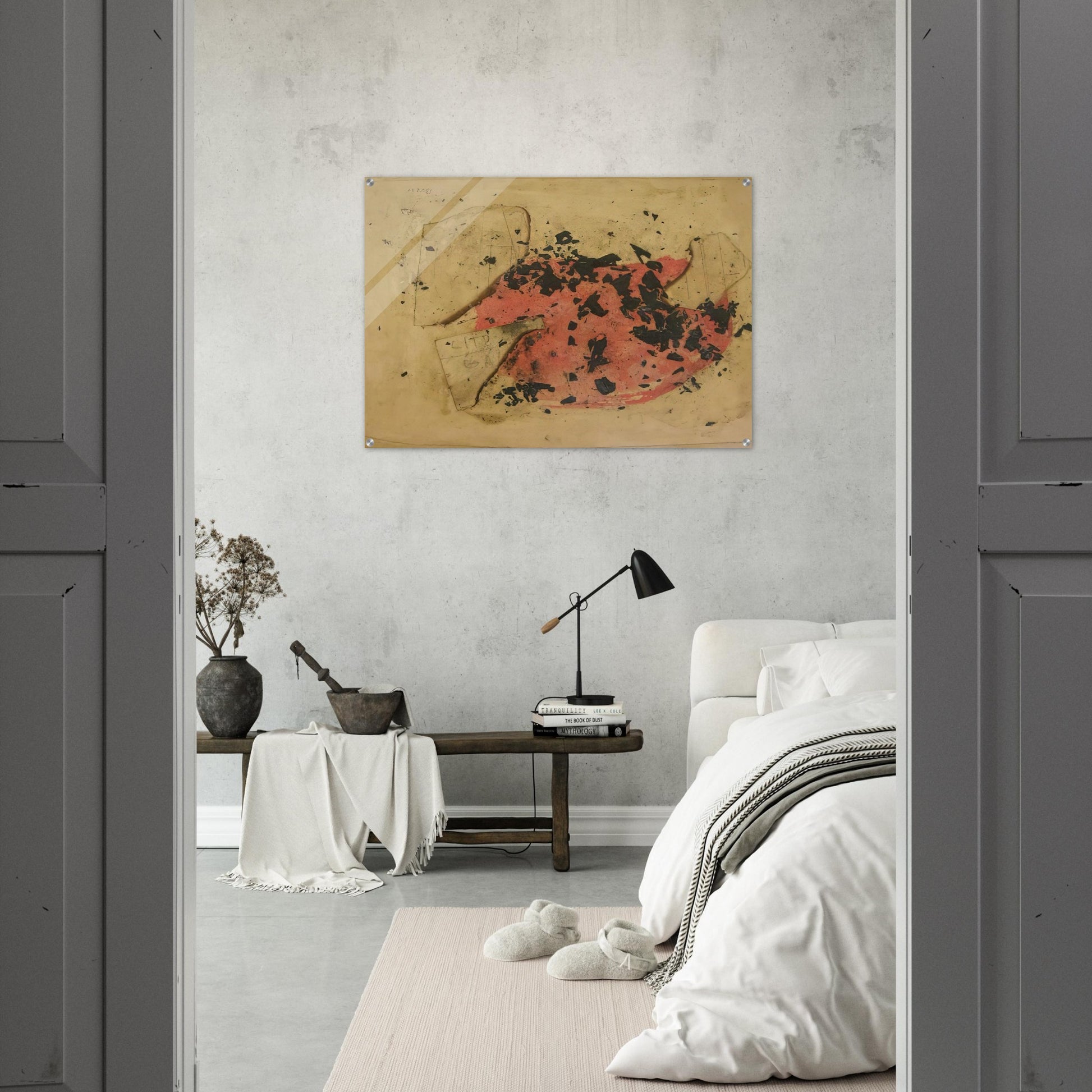 Combustione - 1957 - Alberto Burri Acrylic Print - 70x100 cm / 28x40″ inches | Alberto Burri Wall Art | Alberto Burri Prints