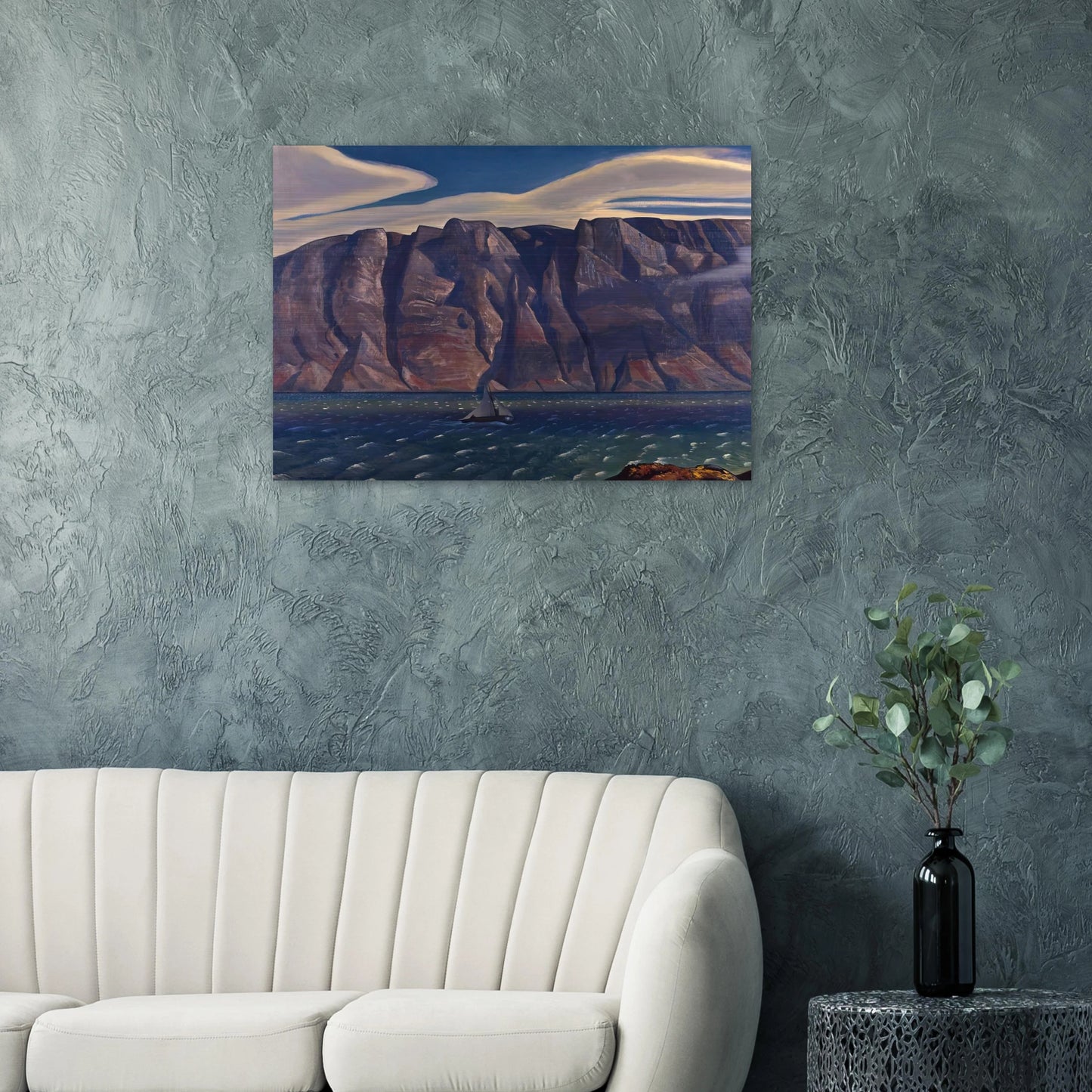 Squall, Greenland - Rockwell Kent Brushed Aluminum Print - 70x100 cm / 28x40 inches | Rockwell Kent Aluminum Print | Rockwell Kent Prints