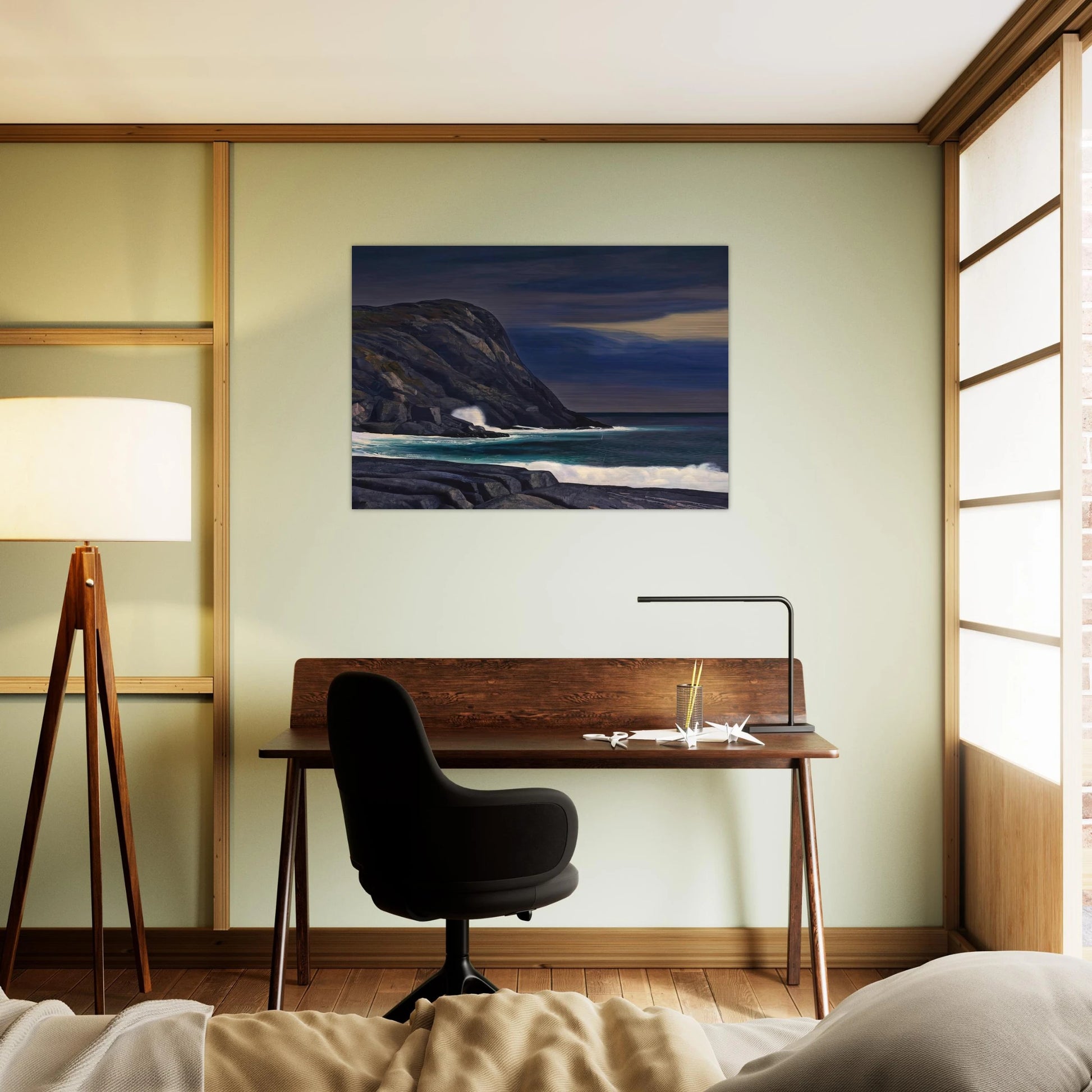 Brewing Storm, Monhegan - Rockwell Kent Brushed Aluminum Print - 70x100 cm / 28x40 inches | Rockwell Kent Aluminum Print | Rockwell Kent Prints