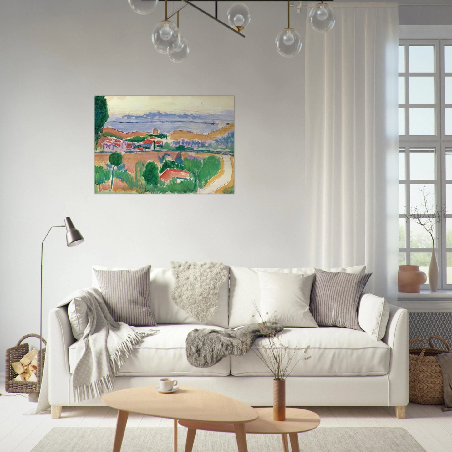 VUE DE COLLIOURE 1906 - Henri Matisse Brushed Aluminum Print - 70x100 cm / 28x40 inches | Henri Matisse Aluminum Print | Henri Matisse Prints