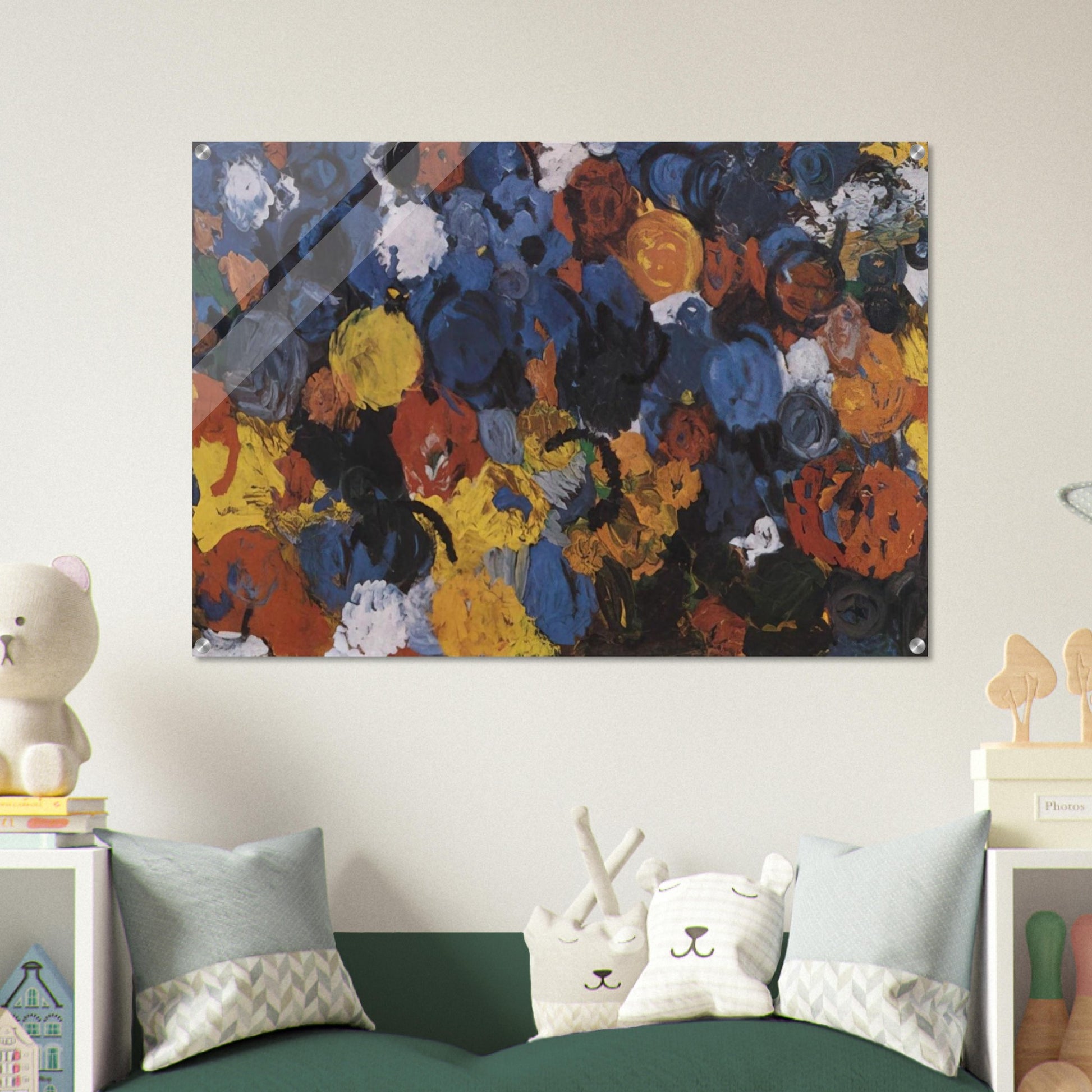 Blue Flood - 1960 - Ernst Wilhelm Nay Acrylic Print - 70x100 cm / 28x40″ inches
