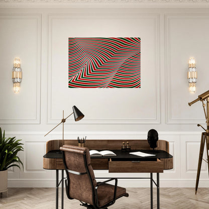 Swirling Retina - Marcel Barbeau Brushed Aluminum Print - 70x100 cm / 28x40 inches | Marcel Barbeau Aluminum Print | Marcel Barbeau Prints