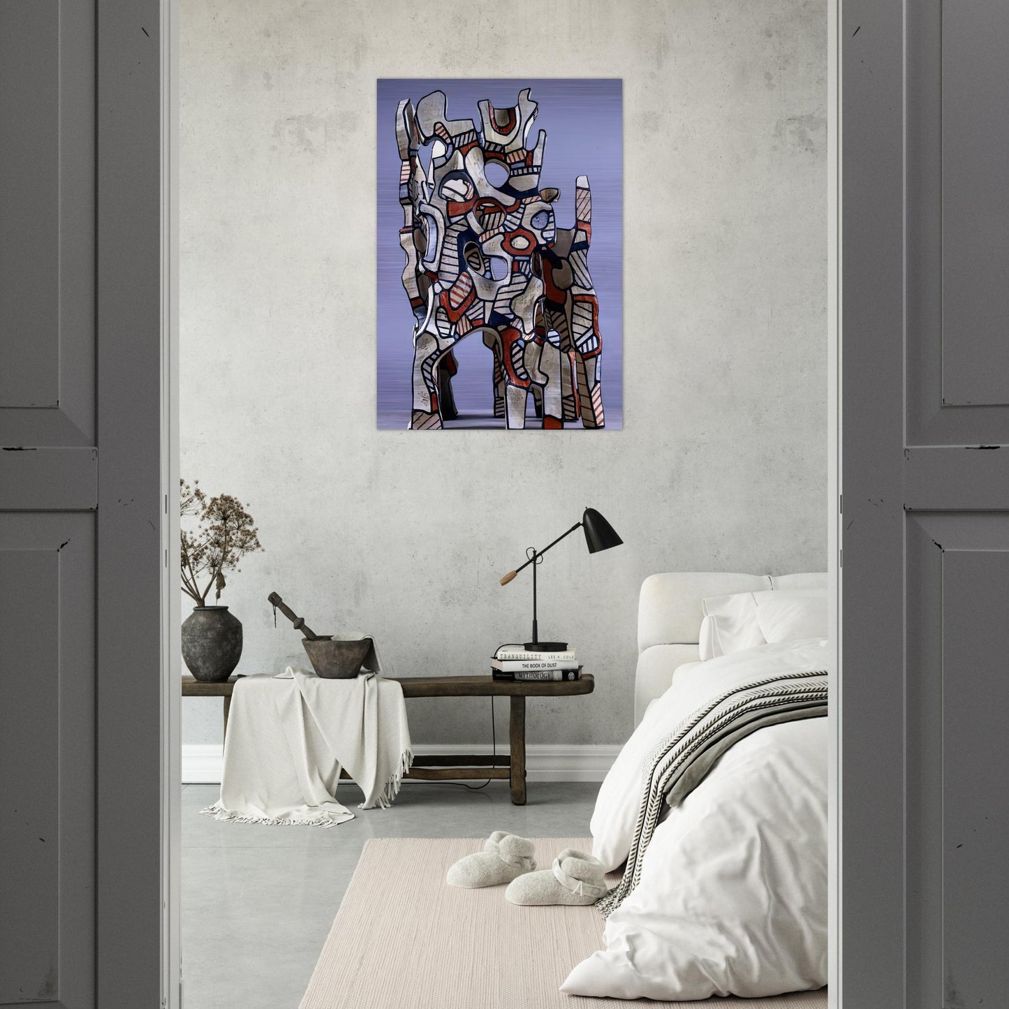 THE COSMORAMA IV - Jean Dubuffet Brushed Aluminum Print - 70x100 cm / 28x40 inches | Jean Dubuffet Aluminum Print | Jean Dubuffet Prints