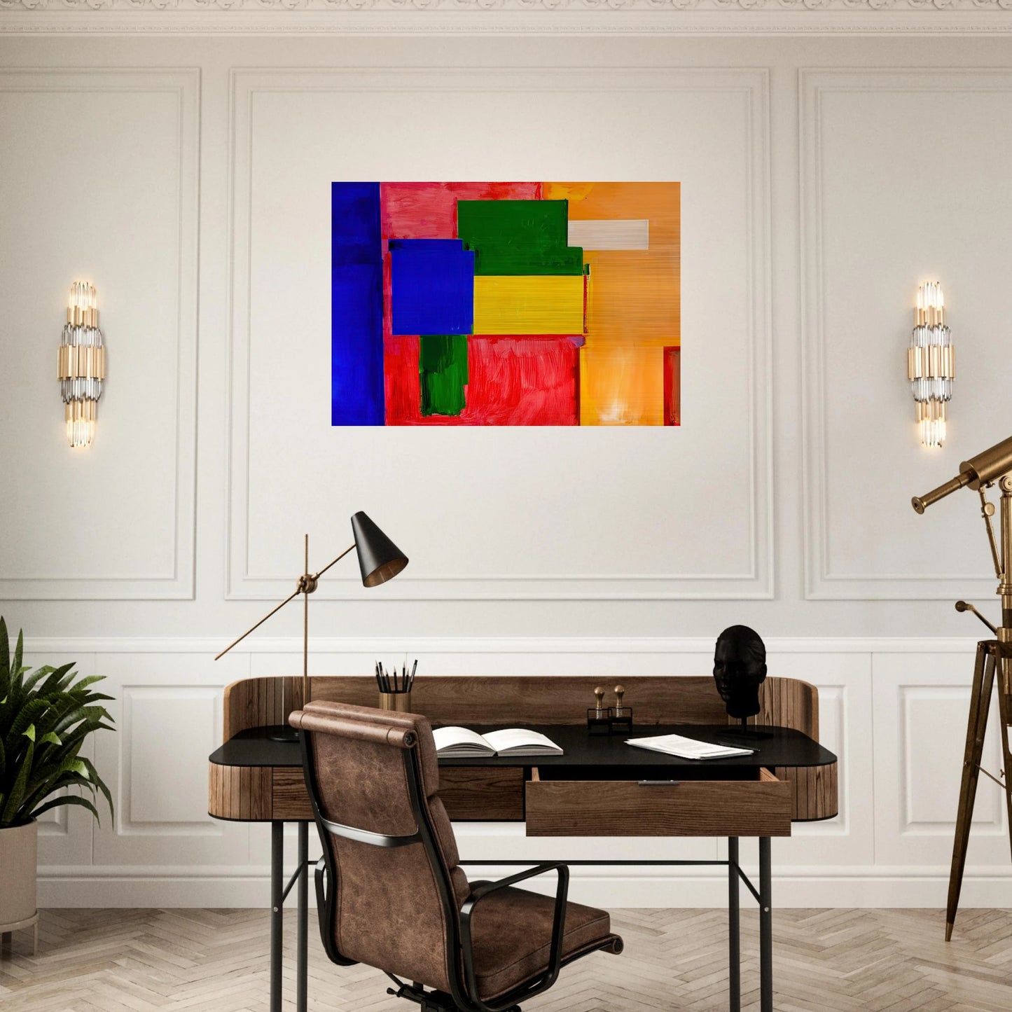 To Miz - Pax Vobiscum - Hans Hofmann Brushed Aluminum Print - 70x100 cm / 28x40 inches | Hans Hofmann Aluminum Print | Hans Hofmann Prints