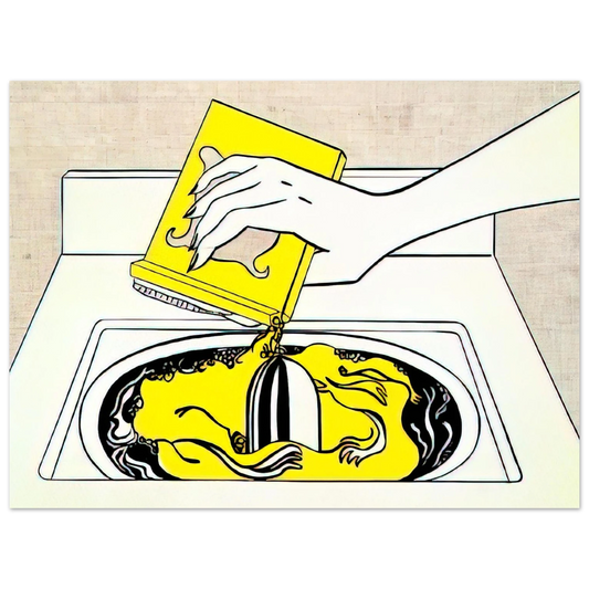 Roy Lichtenstein - WASHING MACHINE 1961  75x100 cm / 30x40inches Fine Art Poster
