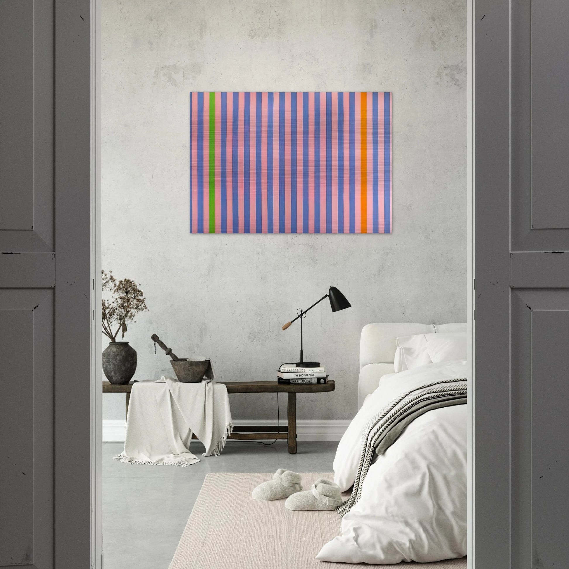 Sweet Score-Skylark - 1960 - Gene Davis Brushed Aluminum Print - 70x100 cm / 28x40 inches | Gene Davis Aluminum Print | Gene Davis Prints