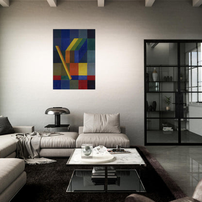 Space Composition I - 1944 - Johannes Itten Brushed Aluminum Print - 70x100 cm / 28x40 inches | Johannes Itten Aluminum Print | Johannes Itten Prints