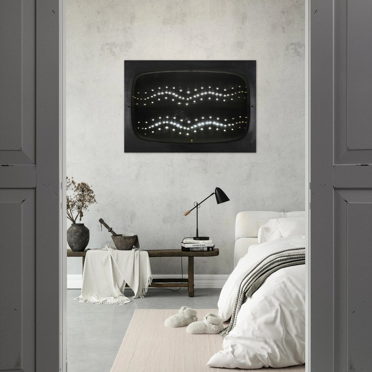 Televisor hidraulizado 1 - 1956 - Gyula Kosice Brushed Aluminum Print - 70x100 cm / 28x40 inches | Gyula Kosice Aluminum Print | Gyula Kosice Prints