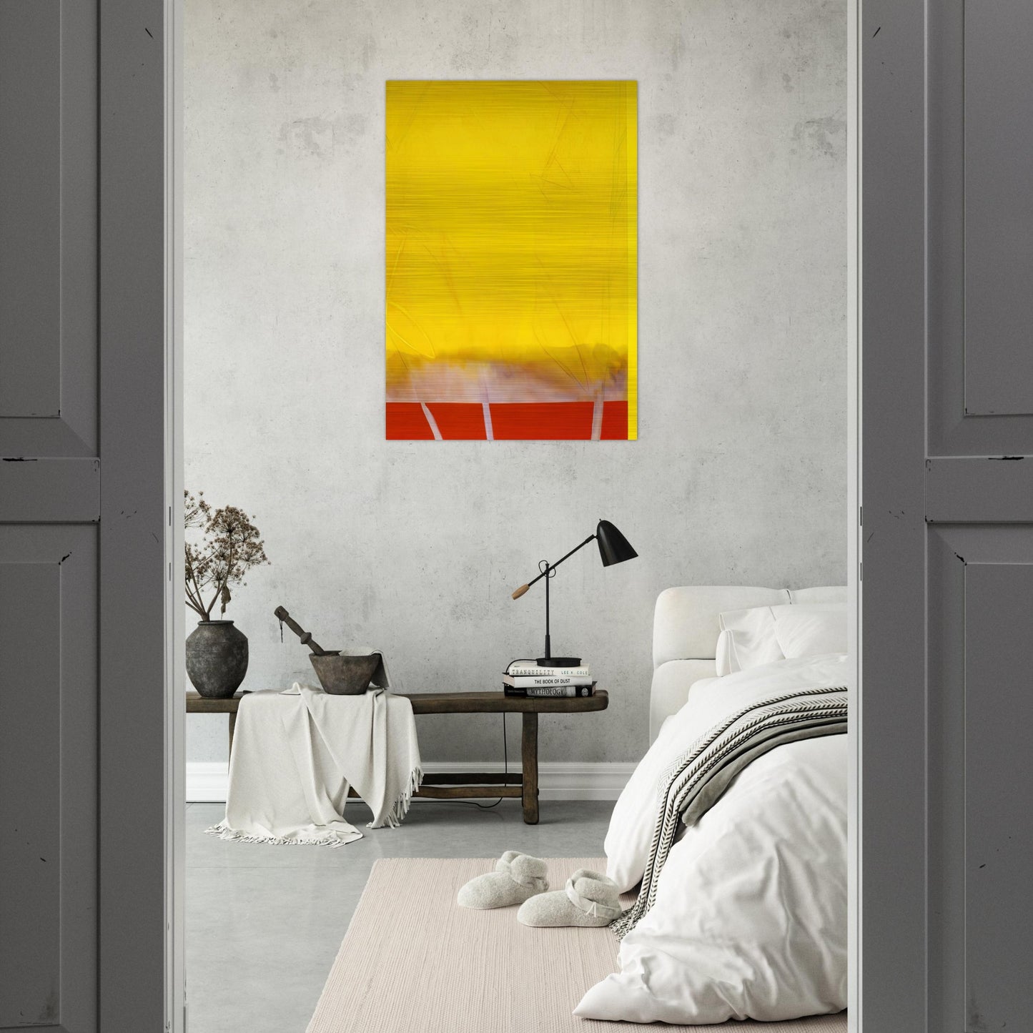 Edge Of Autumn - 1989 - Ronnie Landfield Brushed Aluminum Print - 70x100 cm / 28x40 inches | Ronnie Landfield Aluminum Print | Ronnie Landfield Prints