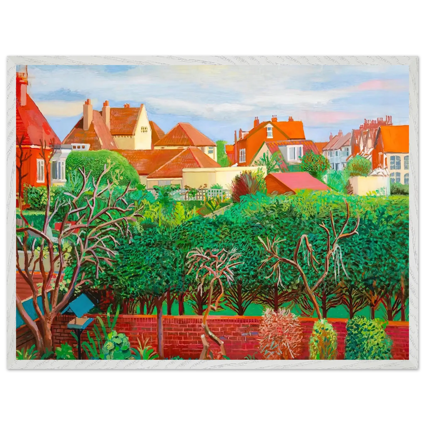 David Hockney - David Hockney Wall art - 21x29.7 cm / 8x12" - Premium Wooden Framed Poster With Fine Art Paper - Wood frame