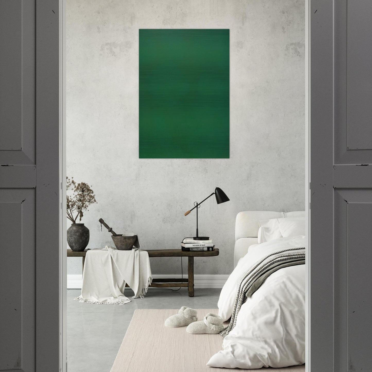 Microchromie ZL, 70 Vert jade - Fernand Leduc Brushed Aluminum Print - 70x100 cm / 28x40 inches | Fernand Leduc Aluminum Print | Fernand Leduc Prints