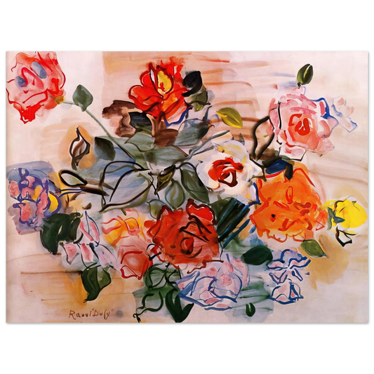 Raoul Dufy - PINK BUNCH 1940  75x100 cm / 30x40inches Fine Art Poster