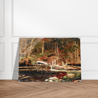OLD LUMBER DAM ALGONQUIN PARK 1912 - Tom Thomson Acrylic Print - 70x100 cm / 28x40″ inches