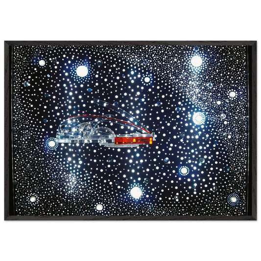 Constellation and Habitat of the Hydrospatial City - 1973 - Gyula Kosice 70x100 cm / 28x40 inches Framed Art Print – Black Wooden Frame