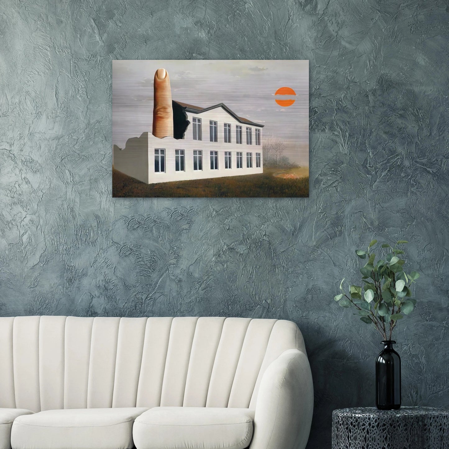 THE REVEALING OF THE PRESENT 1936 - Rene Magritte Brushed Aluminum Print - 70x100 cm / 28x40 inches | Rene Magritte Aluminum Print | Rene Magritte Prints