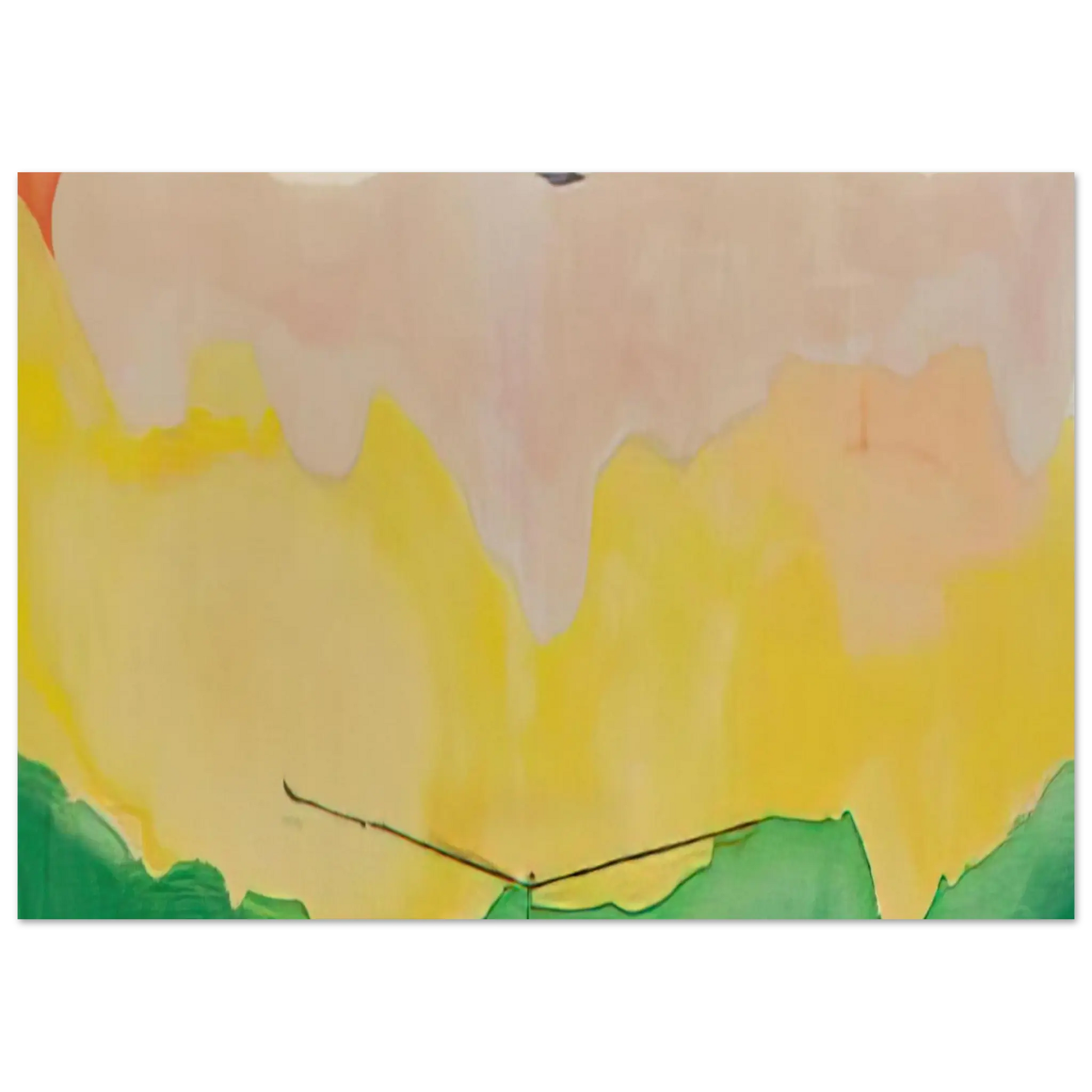Helen Frankenthaler - Boulevard - 1973 Wall art - 21x29.7 cm / 8x12" - Premium Wooden Framed Poster With Fine Art Paper - Black frame