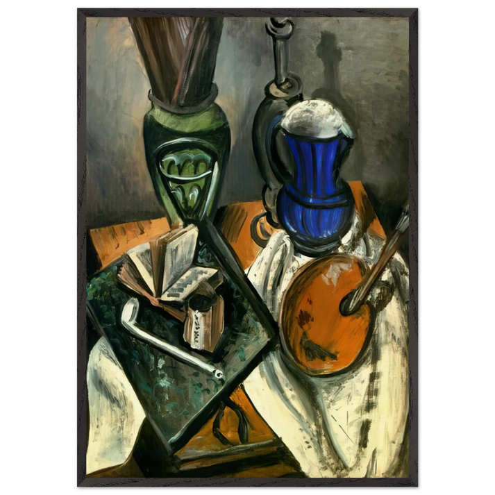 STILL LIFE 1914 N1 - Andre Derain 70x100 cm / 28x40 inches Framed Art Print – Black Wooden Frame