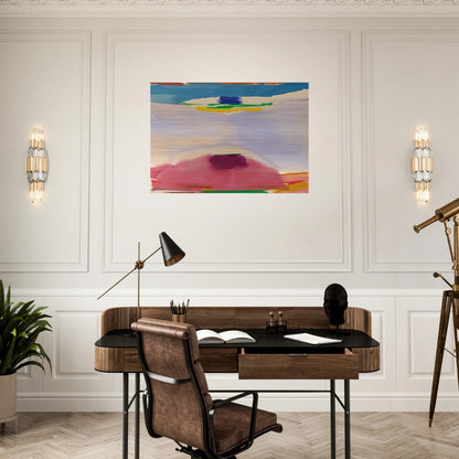 Leveling - 1973 - Helen Frankenthaler Brushed Aluminum Print - 70x100 cm / 28x40 inches | Helen Frankenthaler Aluminum Print | Helen Frankenthaler Prints