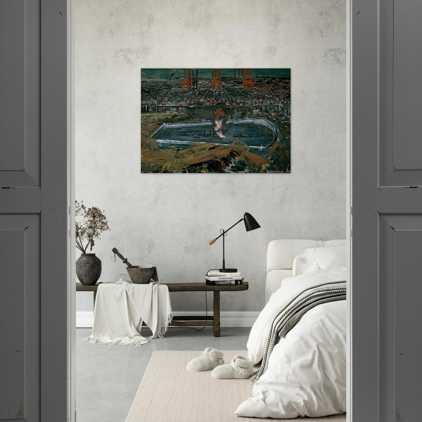 OPERATION SEA LION 1975 - Anselm Kiefer Brushed Aluminum Print - 70x100 cm / 28x40 inches | Anselm Kiefer Aluminum Print | Anselm Kiefer Prints
