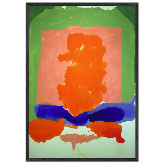 Small s Paradise - 1964 - Helen Frankenthaler 70x100 cm / 28x40 inches Framed Art Print – Black Wooden Frame