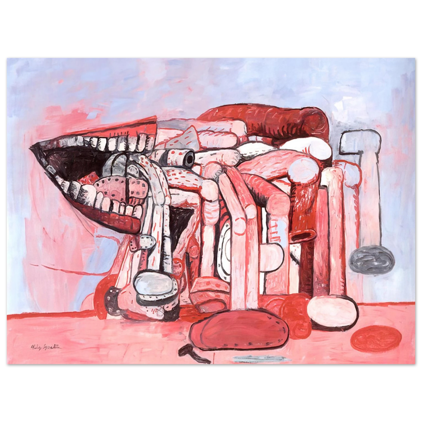 Philip Guston - PAINTER S FORMS NO 2 1978  75x100 cm / 30x40inches Fine Art Poster