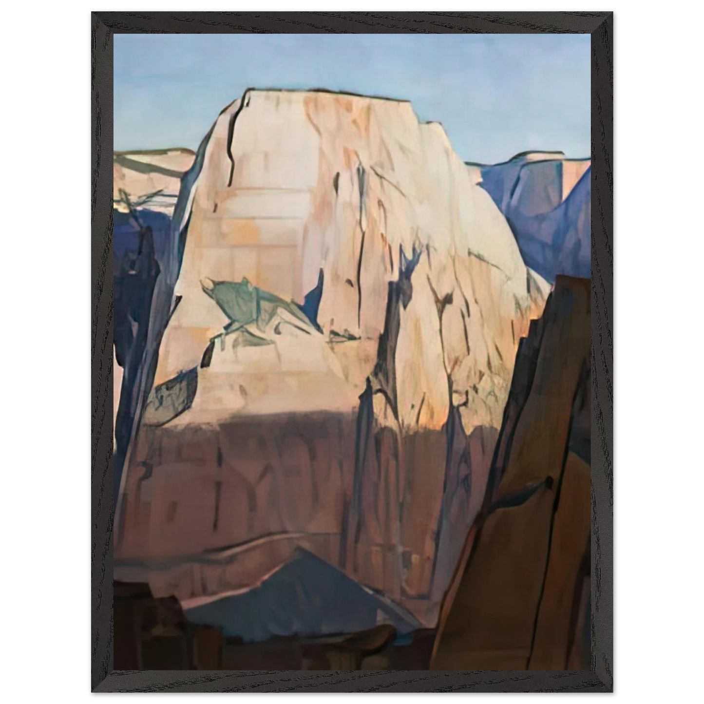 Maynard Dixon - GREAT WHITE THRONE ZION CANYON UTAH 1933 Wall art - A2 (42 x 59.4  cm) - Fine Art Poster-canvas - -