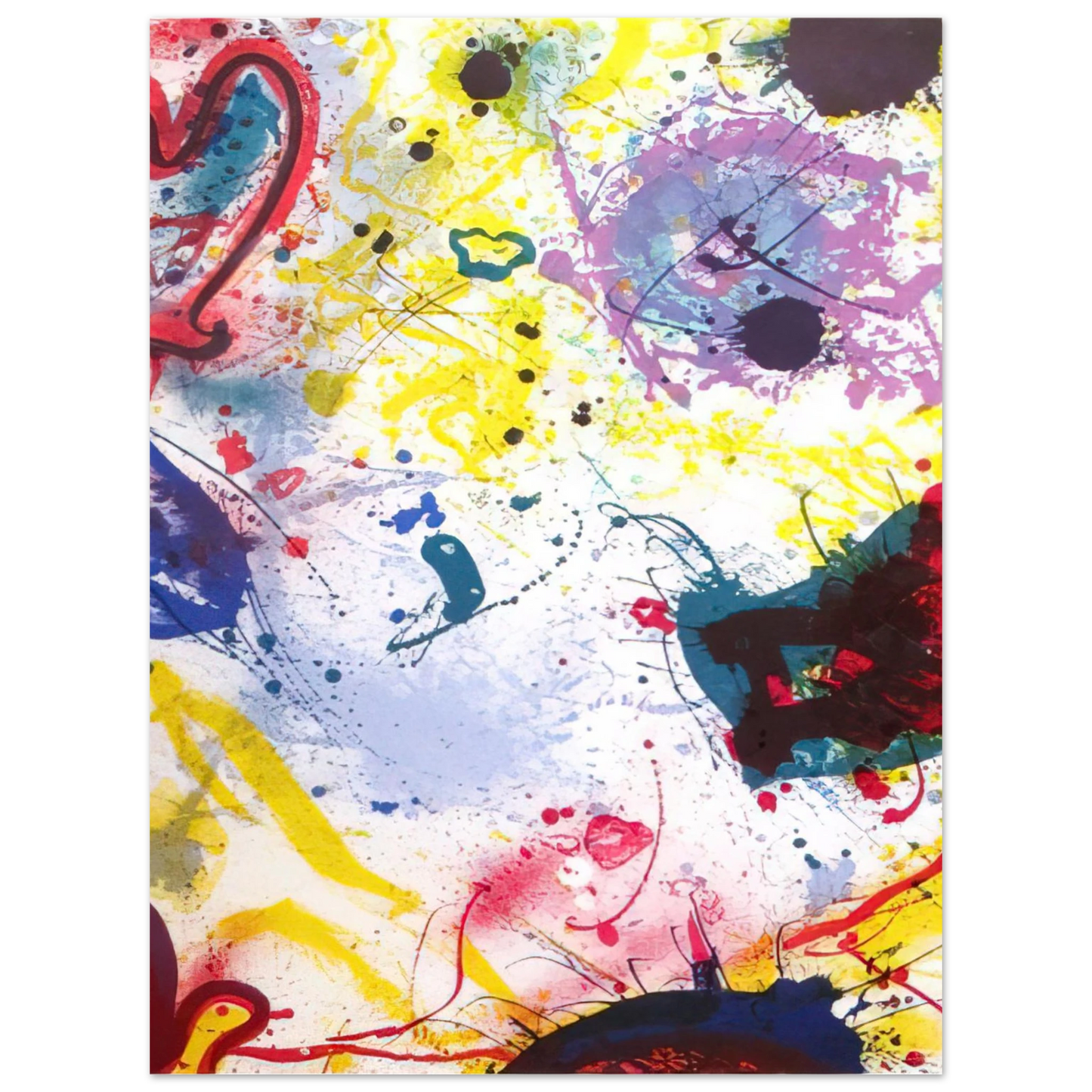 Sam Francis - Untitled  SF-345   75x100 cm / 30x40inches Fine Art Poster