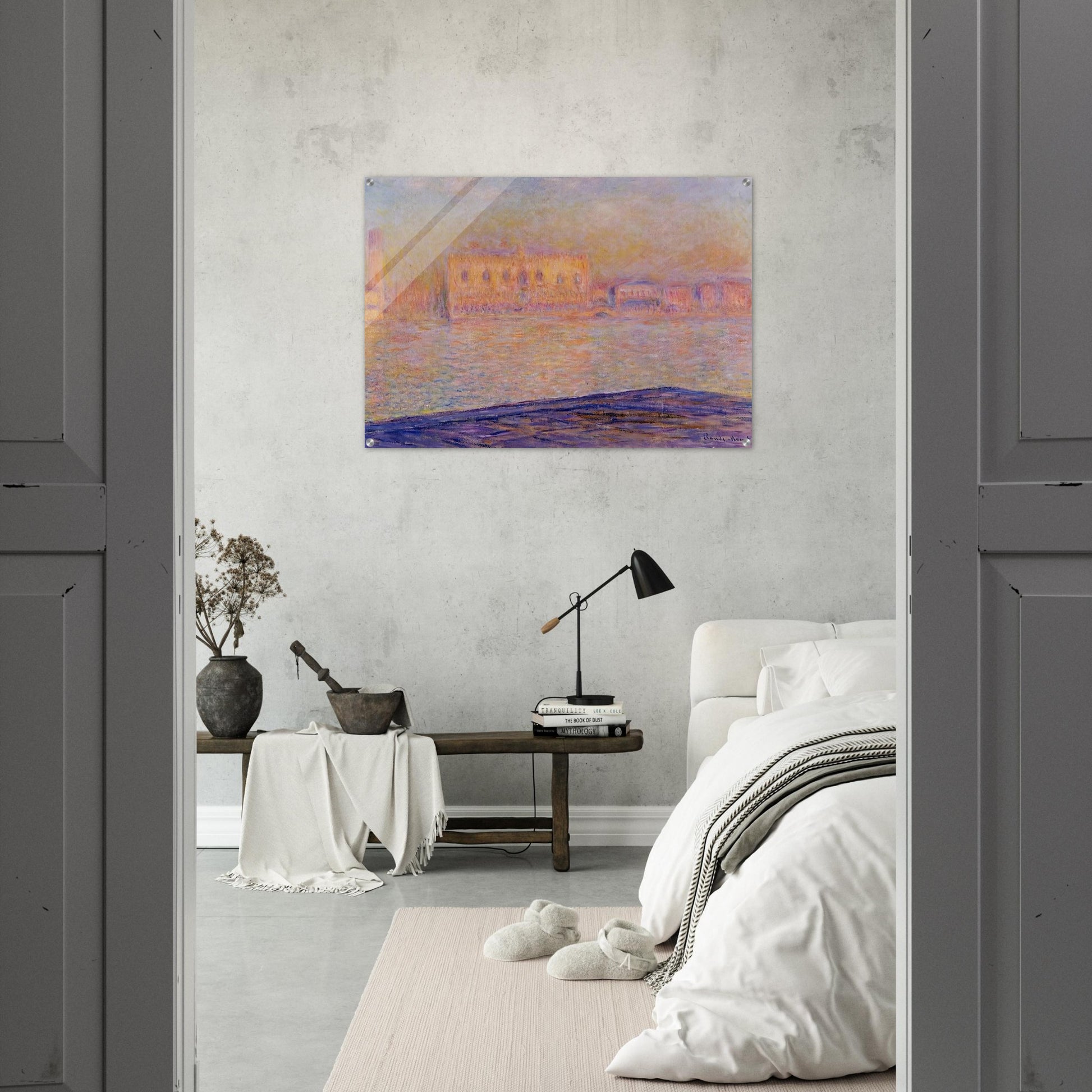 The Doges' Palace Seen from San Giorgio Maggiore - claude monet Acrylic Print - 70x100 cm / 28x40″ inches | claude monet Wall Art | claude monet Prints