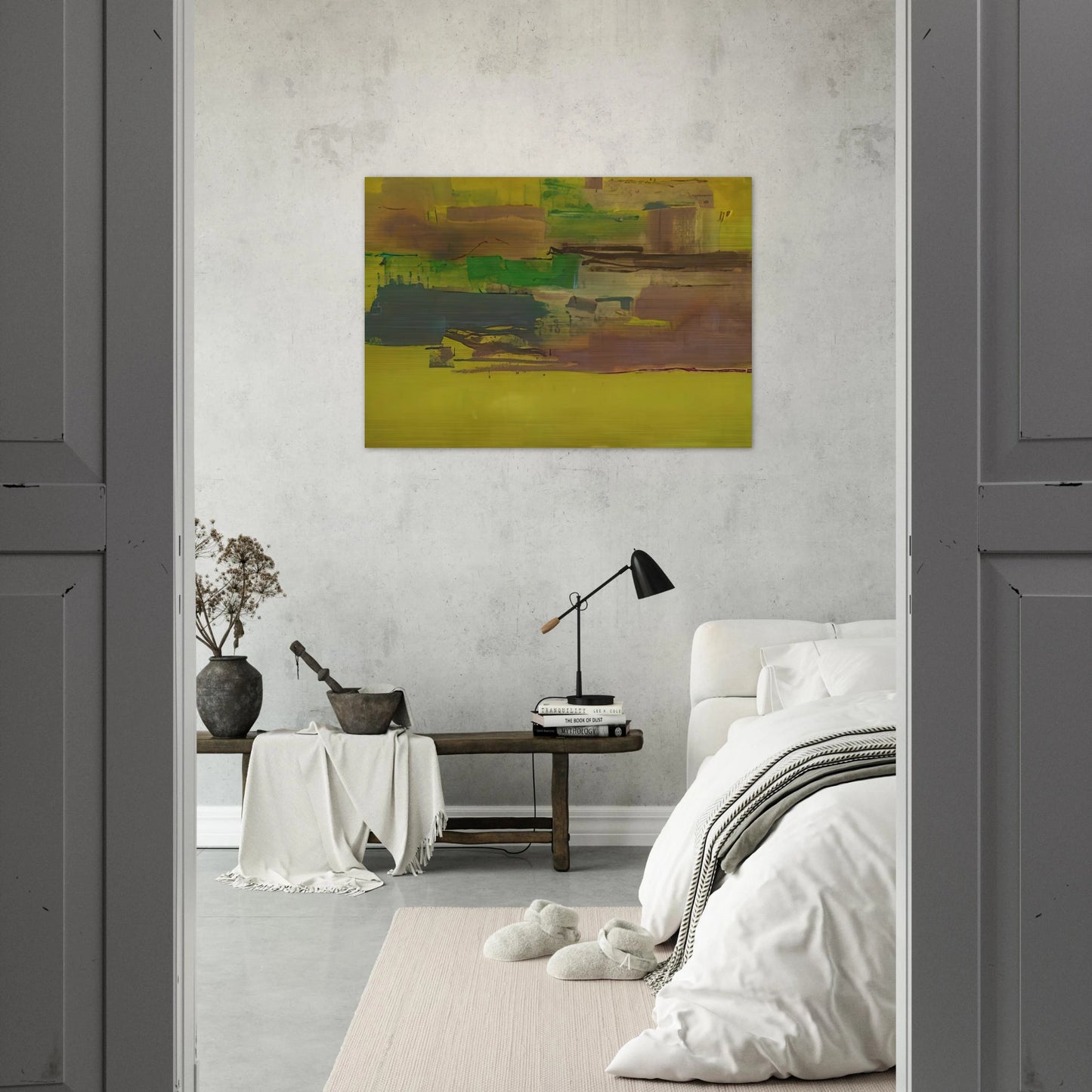 August Deep - 1978 - Helen Frankenthaler Brushed Aluminum Print - 70x100 cm / 28x40 inches | Helen Frankenthaler Aluminum Print | Helen Frankenthaler Prints