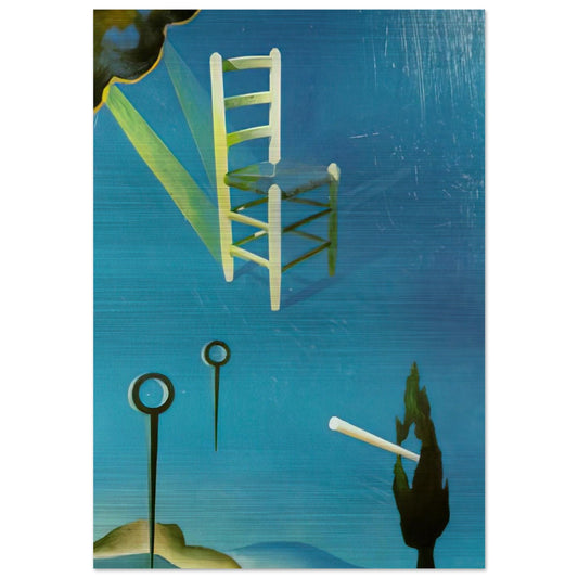 THE CHAIR 1 - Salvador Dali Brushed Aluminum Print - 70x100 cm / 28x40 inches | Salvador Dali Aluminum Print | Salvador Dali Prints