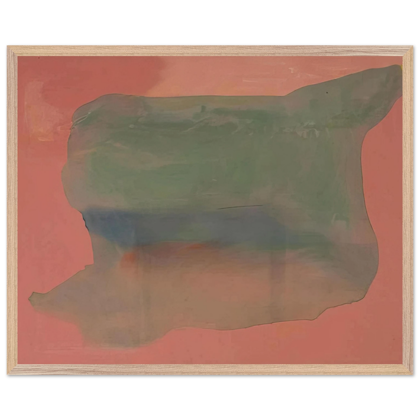 Helen Frankenthaler - Yearning - 1973 Wall art - 30x40 cm / 12x16 inches - Premium Wooden Framed Poster With Fine Art Paper-canvas - Wood frame