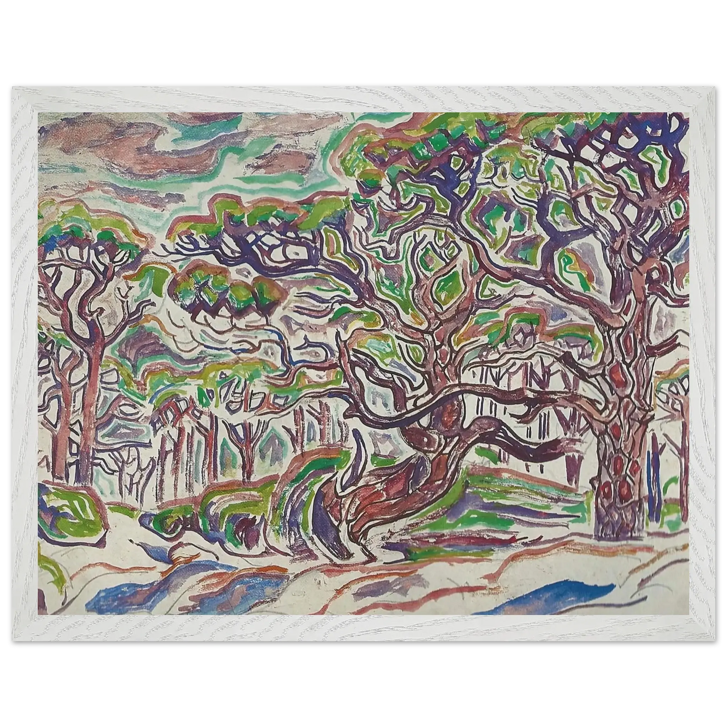 Walter Inglis Anderson - Walter Anderson Wall art - 30x40 cm / 12x16 Inches - Premium Wooden Framed Poster With Fine Art Paper - Black frame