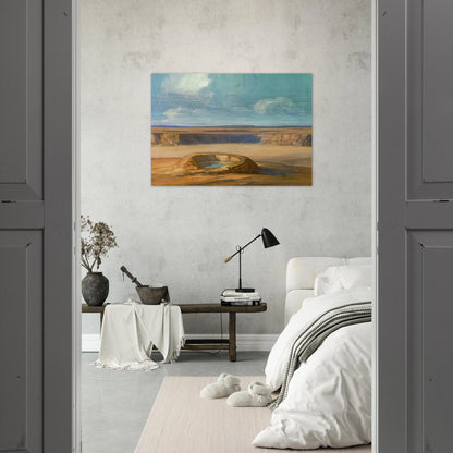 The Waterhole - Tonalism - Xavier Martinez Brushed Aluminum Print - 70x100 cm / 28x40 inches | Xavier Martinez Aluminum Print | Xavier Martinez Prints
