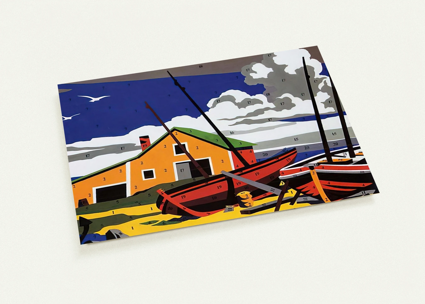 Do It Yourself  Seascape  By Andy Warhol Pack of 10 Post Cards | Andy Warhol Post Cards | A6 (10.5 x 14.8 cm) - 4.1 x 5.8 inches