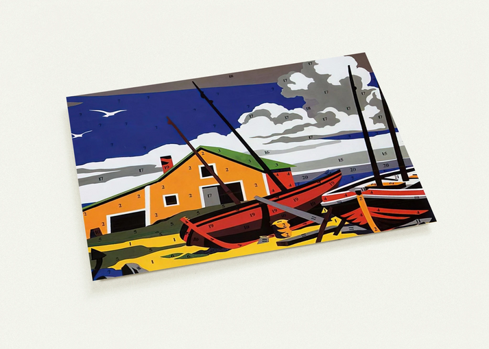 Do It Yourself  Seascape  By Andy Warhol Pack of 10 Post Cards | Andy Warhol Post Cards | A6 (10.5 x 14.8 cm) - 4.1 x 5.8 inches