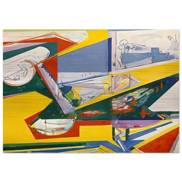 The Window - Hans Hofmann Brushed Aluminum Print - 70x100 cm / 28x40 inches | Hans Hofmann Aluminum Print | Hans Hofmann Prints