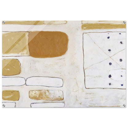 White, Sand and Ochre - 1961 - William Scott Acrylic Print - 70x100 cm / 28x40″ inches | William Scott Wall Art | William Scott Prints