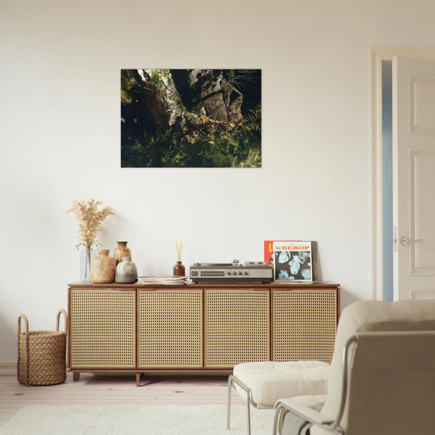 VIRGIN BIRCH 1982 - Andrew Wyeth Brushed Aluminum Print - 70x100 cm / 28x40 inches | Andrew Wyeth Aluminum Print | Andrew Wyeth Prints