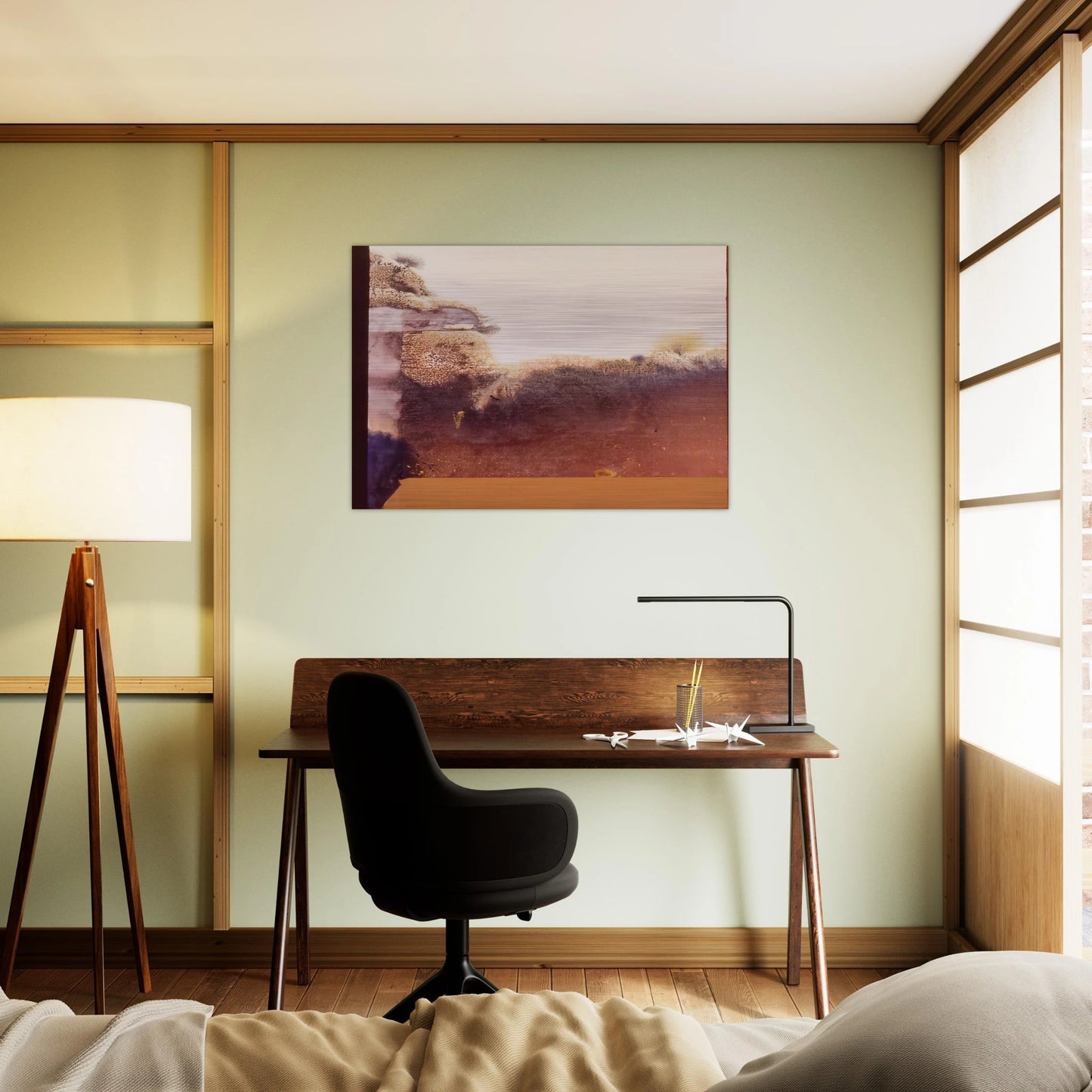 Lost In Rio De Janiero - Lyrical Abstraction - Ronnie Landfield Brushed Aluminum Print - 70x100 cm / 28x40 inches | Ronnie Landfield Aluminum Print | Ronnie Landfield Prints