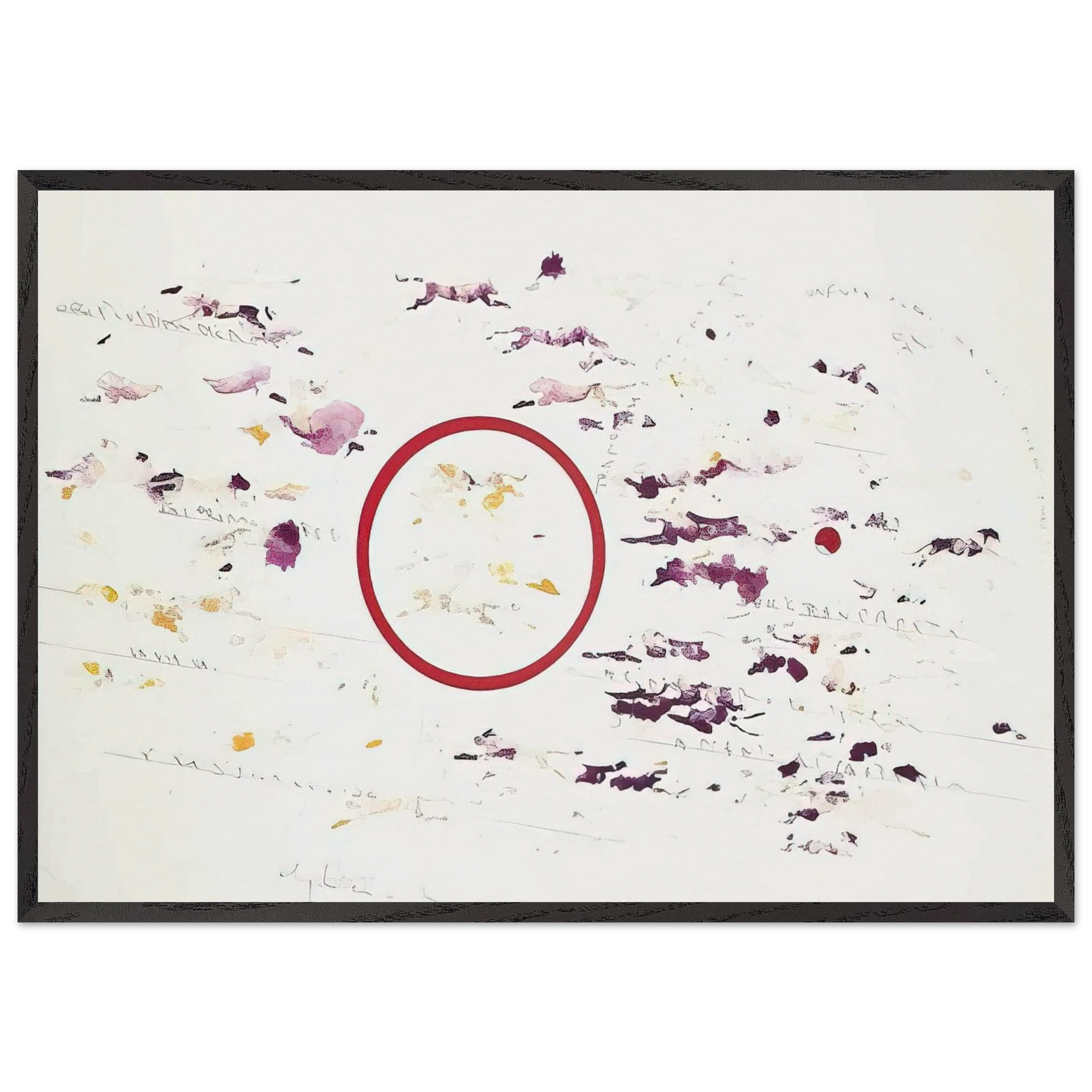 UNTITLED PANTHERS 1987 - Alighiero Boetti 70x100 cm / 28x40 inches Framed Art Print – Black Wooden Frame