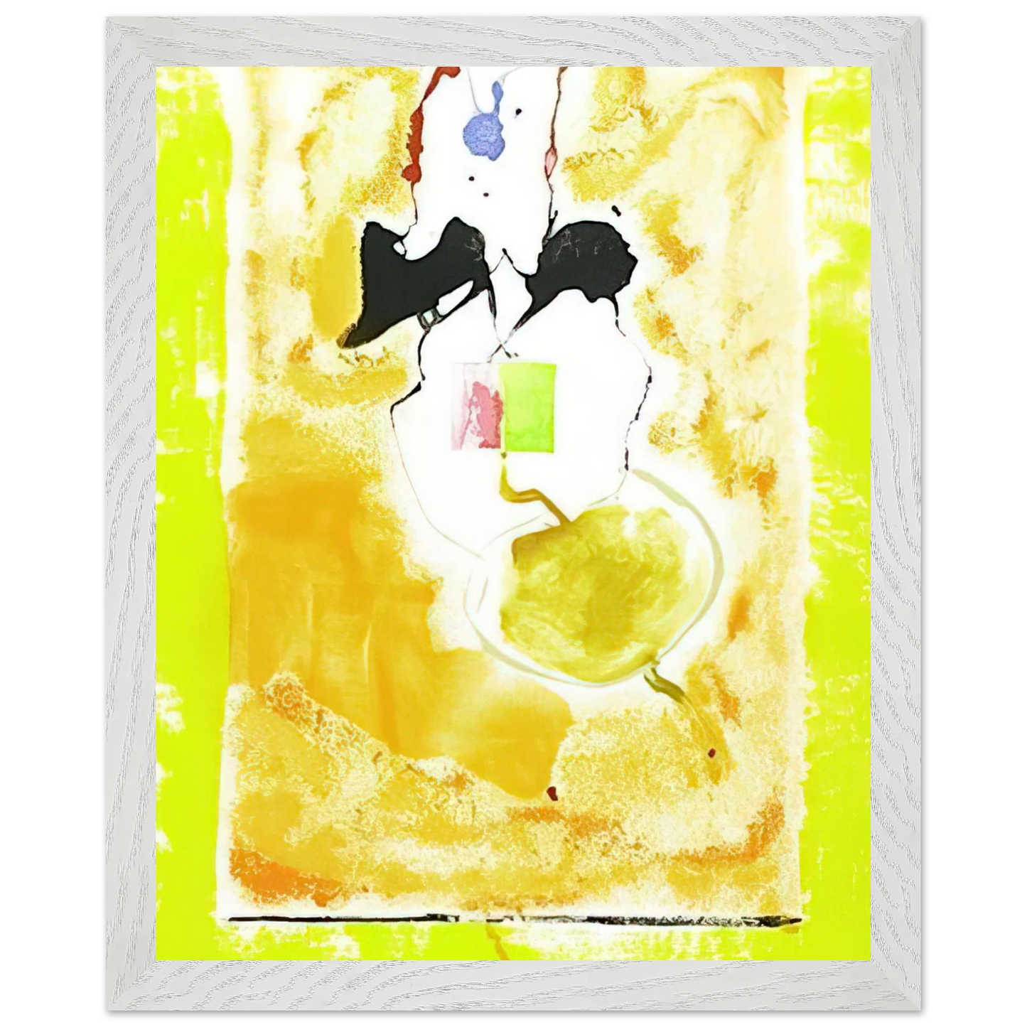 Helen Frankenthaler - Solar Imp - 2001 Wall art - 50x70 cm / 20x28 inches - Premium Wooden Framed Poster With Fine Art Paper-canvas - Wood frame