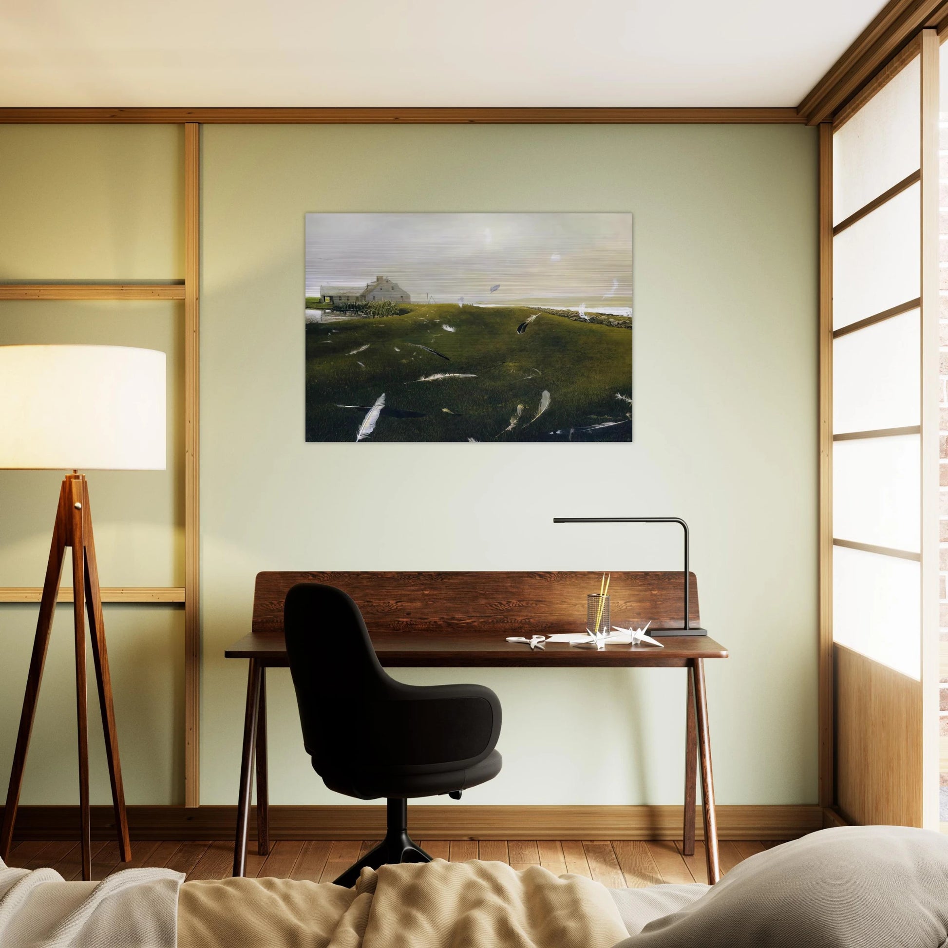 AIRBORNE - Andrew Wyeth Brushed Aluminum Print - 70x100 cm / 28x40 inches | Andrew Wyeth Aluminum Print | Andrew Wyeth Prints
