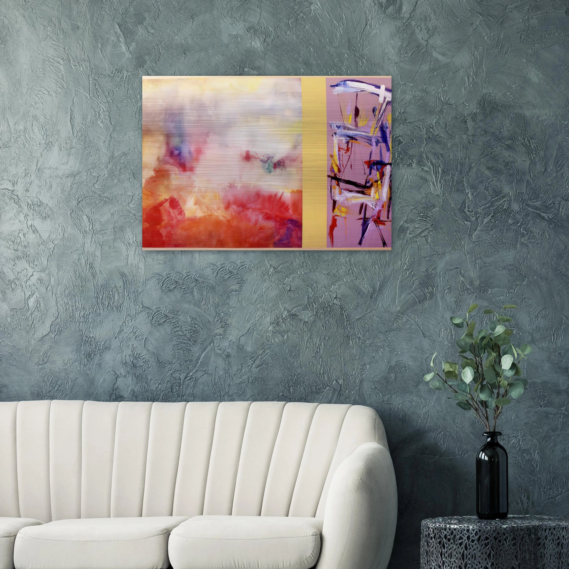 Ancient Jerusalem - 1992 - Ronnie Landfield Brushed Aluminum Print - 70x100 cm / 28x40 inches | Ronnie Landfield Aluminum Print | Ronnie Landfield Prints