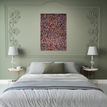 Not Straight Brushstrokes in All Directions - Sol LeWitt Brushed Aluminum Print - 70x100 cm / 28x40 inches | Sol LeWitt Aluminum Print | Sol LeWitt Prints