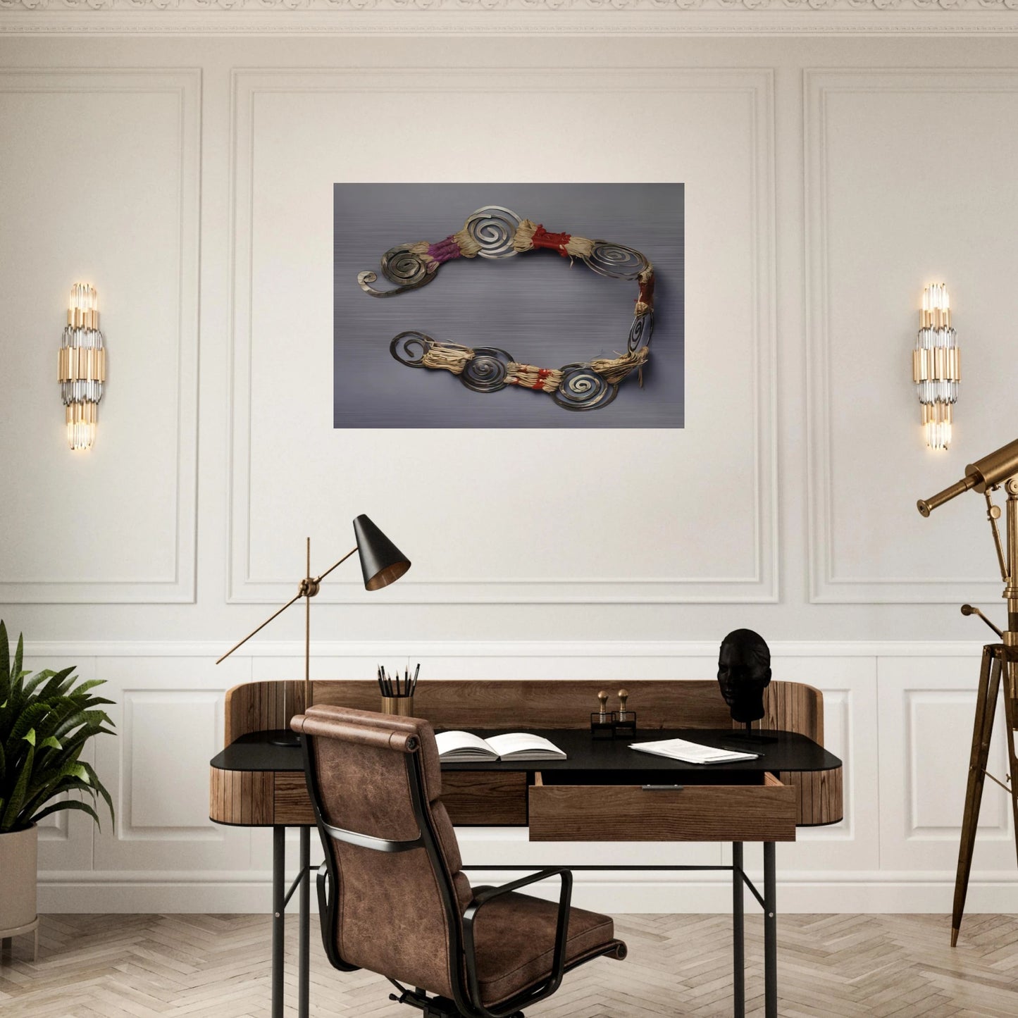 BELT 1935 - Alexander Calder Brushed Aluminum Print - 70x100 cm / 28x40 inches | Alexander Calder Aluminum Print | Alexander Calder Prints