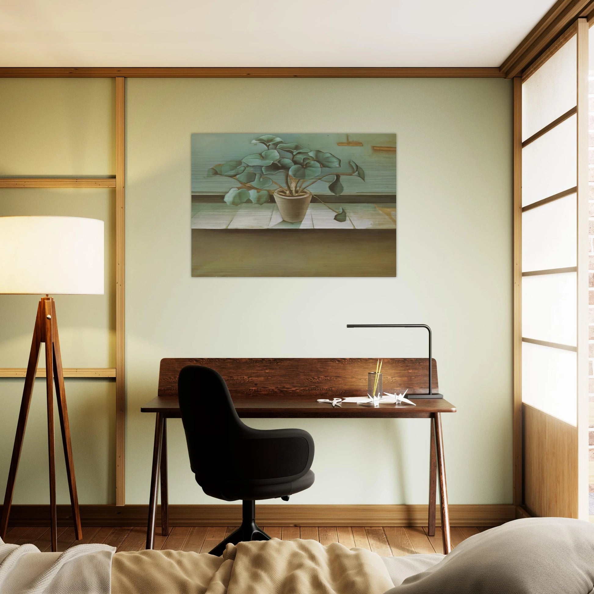 PLANT - Salvador Dali Brushed Aluminum Print - 70x100 cm / 28x40 inches | Salvador Dali Aluminum Print | Salvador Dali Prints