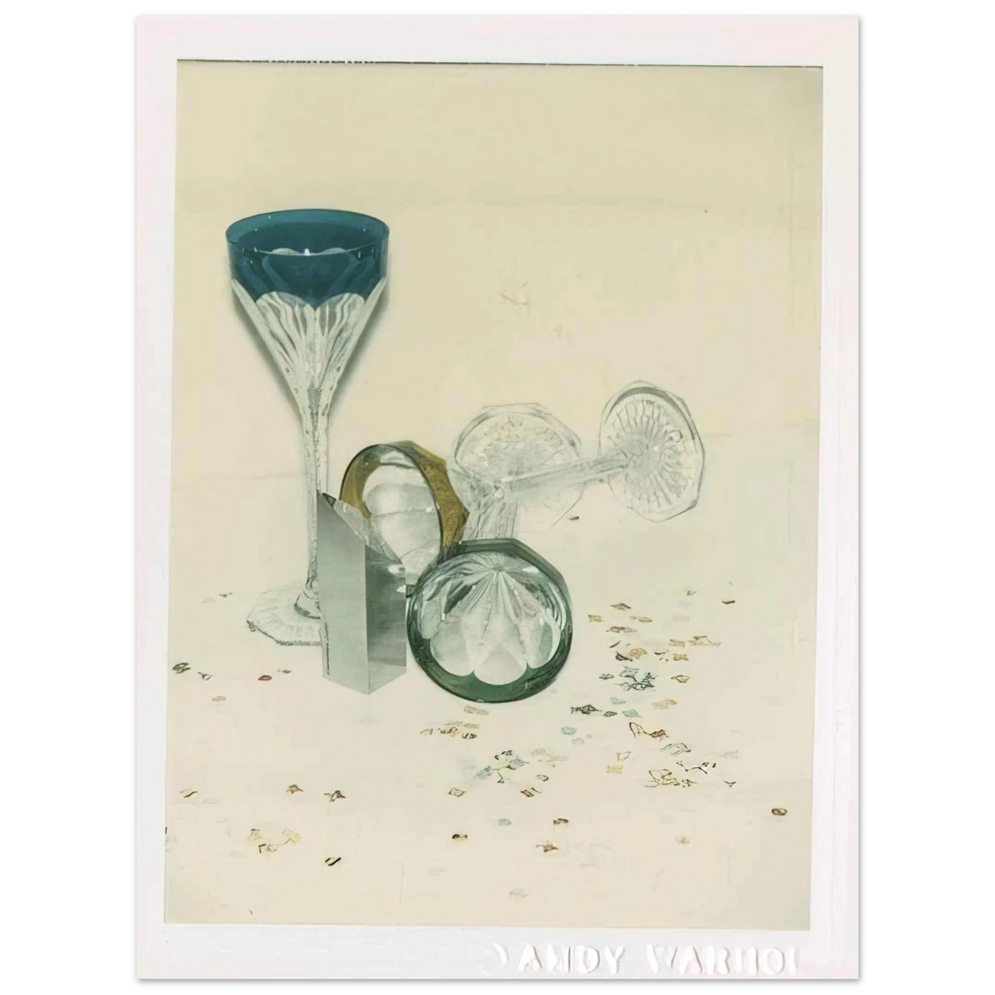 Andy Warhol - Committee 2000 Champagne Glasses  75x100 cm / 30x40inches Fine Art Poster
