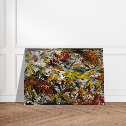 Le tumulte à la machoire crispee - Marcel Barbeau Acrylic Print - 70x100 cm / 28x40″ inches